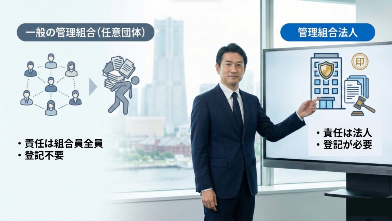 【比較表】管理組合vs管理組合法人|知らないと困る『4つの決定的違い』 - 横浜マンション管理・FP研究室